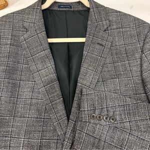 Stafford Plaid 44R TWEED Blazer Sport Coat Checked Casual Jacket Classic Fit
